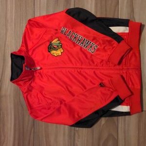 Youth Chicago Blackhawks warm up jacket